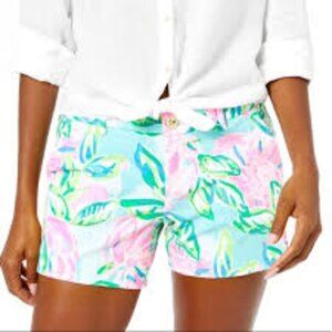 NEW Lilly Pulitzer Callahan Knit Shorts in Totally Blossom Size 6